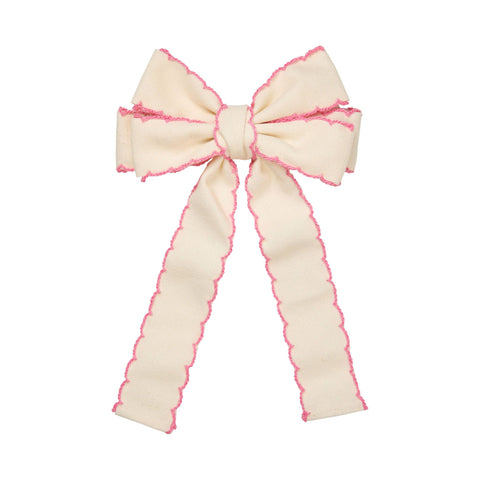 STINE GOYA Hair Bow Clip - Porcelain Cream