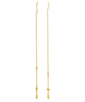 Duet_earrings_gold_a. duet øreringe i forgyldt sølv fra maanesten
