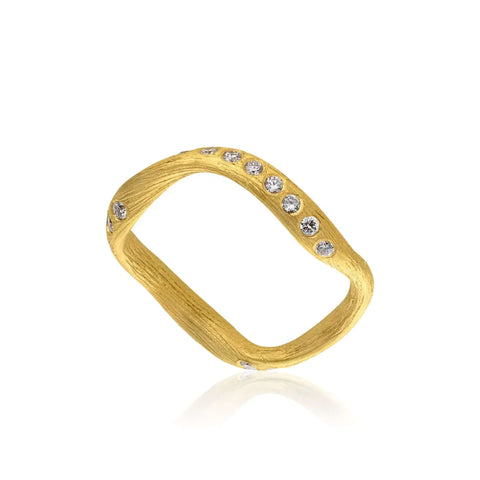 Dulong Vega ring med 30 brillanter, 18 kt guld