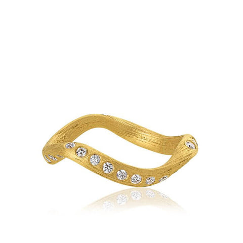 Dulong Vega ring med 30 brillanter, 18 kt guld