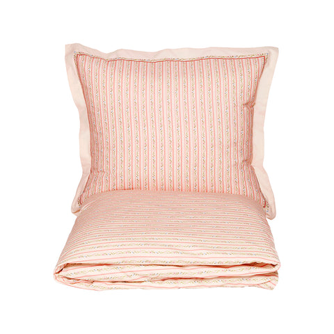 Maanesten Duvet & Pillowcase set  Summer Stripe Peach