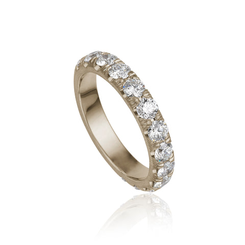Dulong Eternity Ring, hvidguld m. brillanter