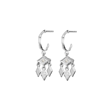 Edwina_earrings_silver_a. edwina øreringe fra maanesten