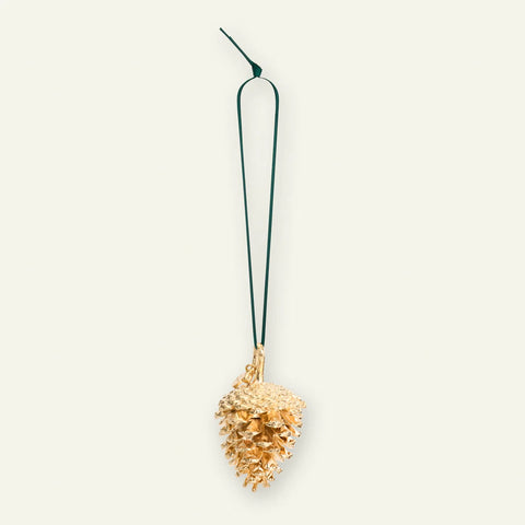Flora Danica Fyrrekogle, 18 karat guldbelagt