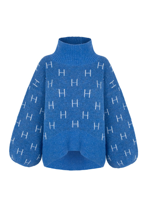 HÉST FAM short sweater - Blue Yonder