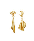 Felicia_earrings_gold_a. felicia øreringe i forgyldt sølv fra maanesten