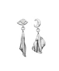 Felicia_earrings_silver_a. felicia ørering i sølv fra maanesten