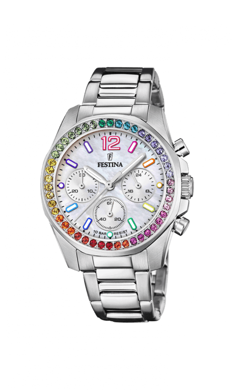 F20606/2 Festina Rainbow ur, Stål