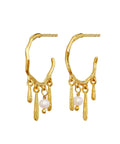 Fricka_earrings_gold_a. Fricka øreringe i forgyldt sølv fra Maanesten