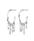 Fricka_earrings_silver_a. Fricka øreringe i sølv fra maanesten