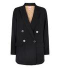 G1182-Black-Extra1. Magga blazer fra Gossia. Sort klassisk blazer fra GOSSIA.
