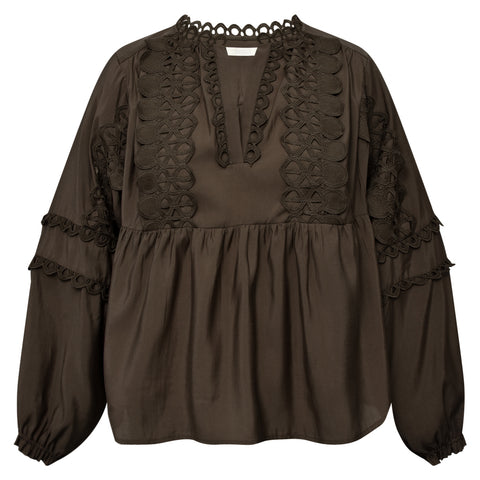 GOSSIA KaiaGO Bluse, Coffee