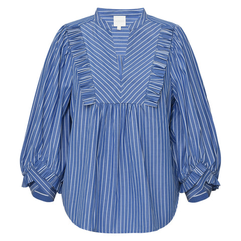 GOSSIA MeeGO Sia Bluse, Blue Stripes