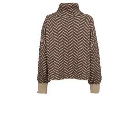 GOSSIA GinaGO Sweater - Sand brown mix