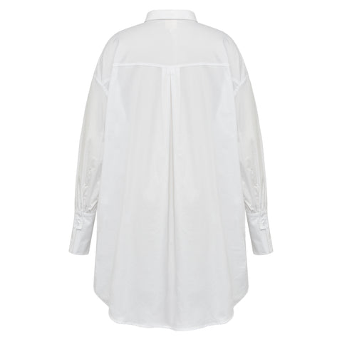 GOSSIA Zahra Oversized skjorte, Off-white