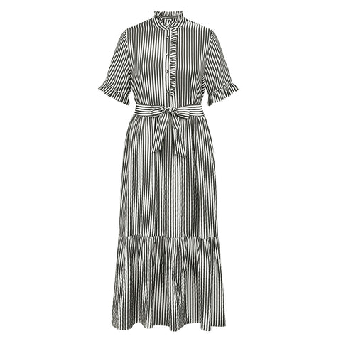 GOSSIA BoannaGO Dress, Black Striped