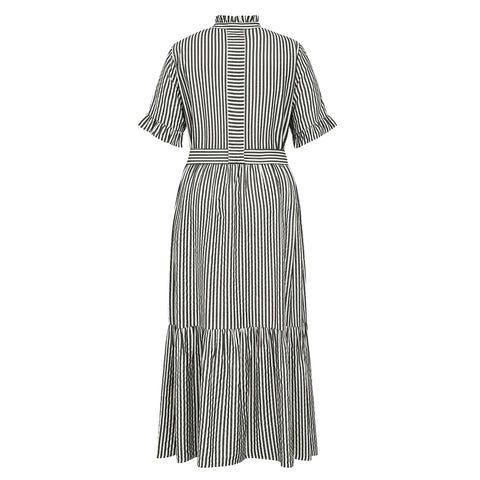 GOSSIA BoannaGO Dress, Black Striped