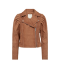 G2484 AnnbethGO Jacket. Ruskindsjakke fra GOSSIA i farven cognac.