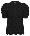 Gossia bluse. AnnGo Sofie Blouse. sort. varenummer G2653-. 