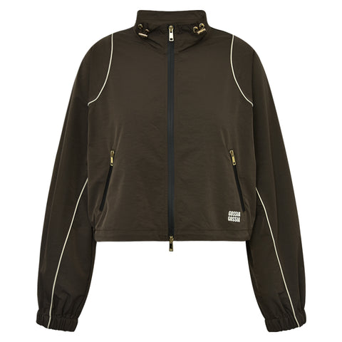 G2729-CanjaGOJacket-Coffee-Extra0. jakke med lynlås og lange ærmer fra gossia 