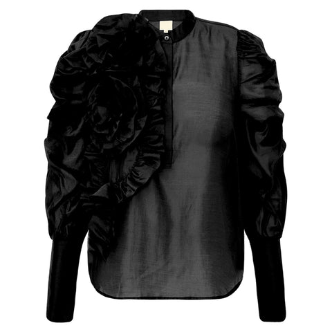GOSSIA DevineGO Bluse - Sort