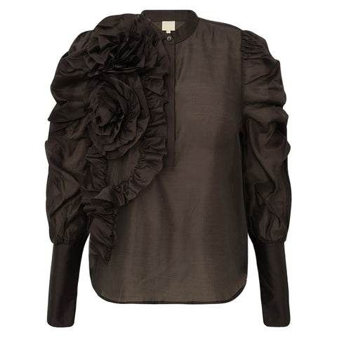 GOSSIA DevineGO Bluse - Coffee