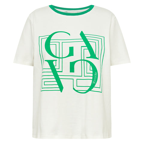 GOSSIA BasGO Tee, Creme Diamond Green