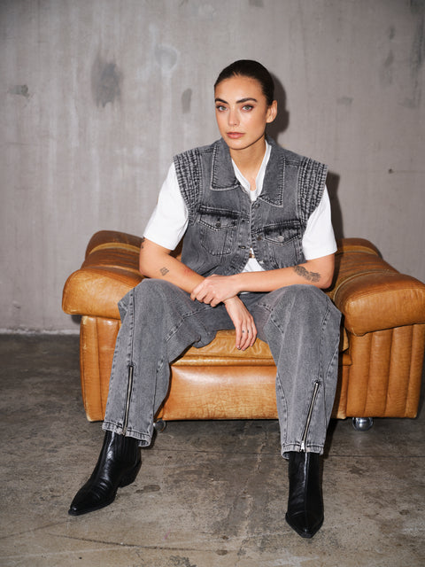 GOSSIA MinnaGO Vest - Grey Washed