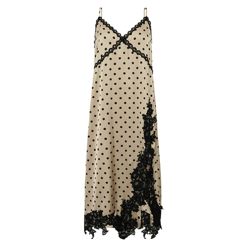 GOSSIA DahliaGO Mi Dress - Latte Black Dots