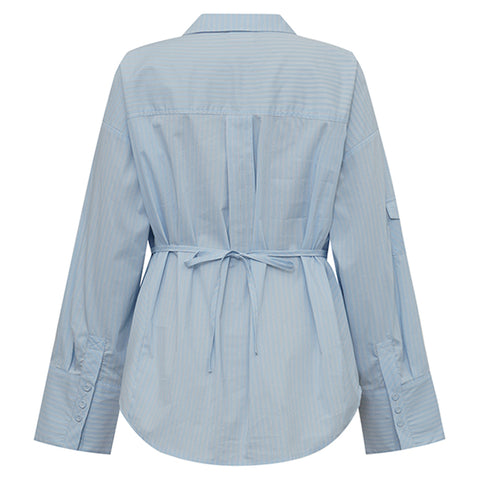 GOSSIA MaritGo Shirt, Light Blue Stripes