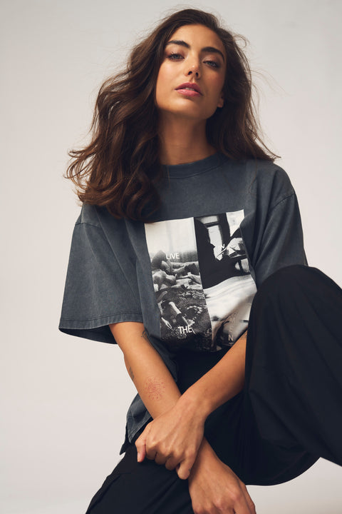 GOSSIA MaggieGO Tee, Black washed