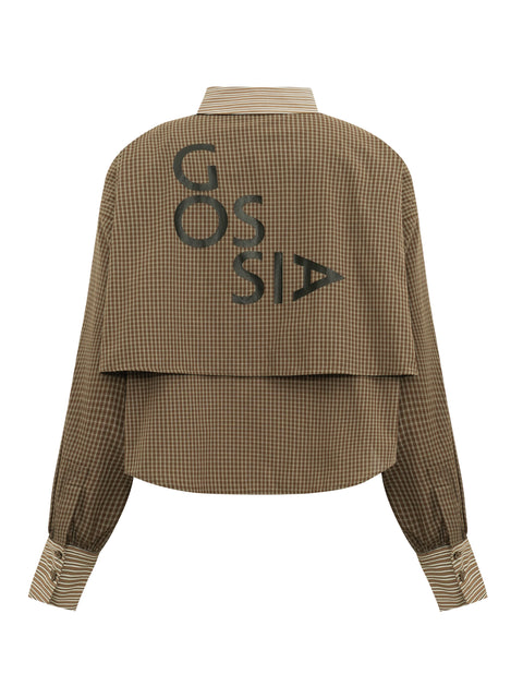 GOSSIA ChalineGO Shirt, Brown checks