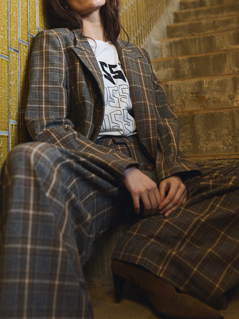 GOSSIA ElliGO Blazer, Brown Checks
