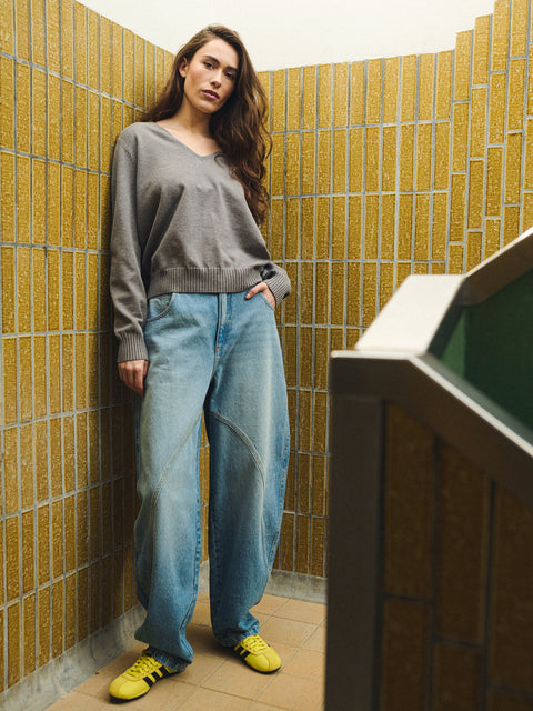 GOSSIA CattiaGO Barrel Jeans, Light Blue Denim