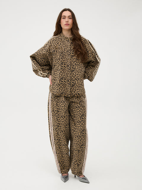 GOSSIA JulietteGO Cargo Pants, Leopard Print/Cream Stripe