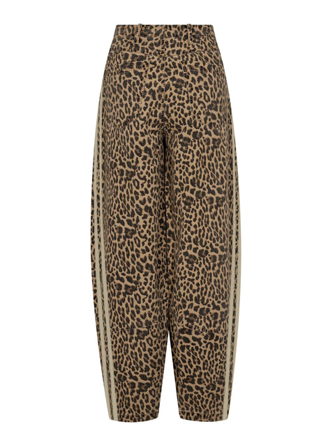 GOSSIA JulietteGO Cargo Pants, Leopard Print/Cream Stripe