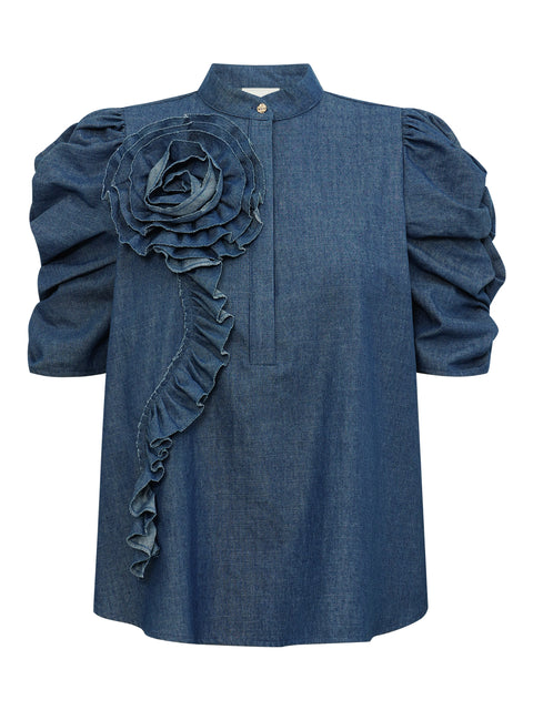 GOSSIA ZabinaGO Ci Blouse, Denim Chambery
