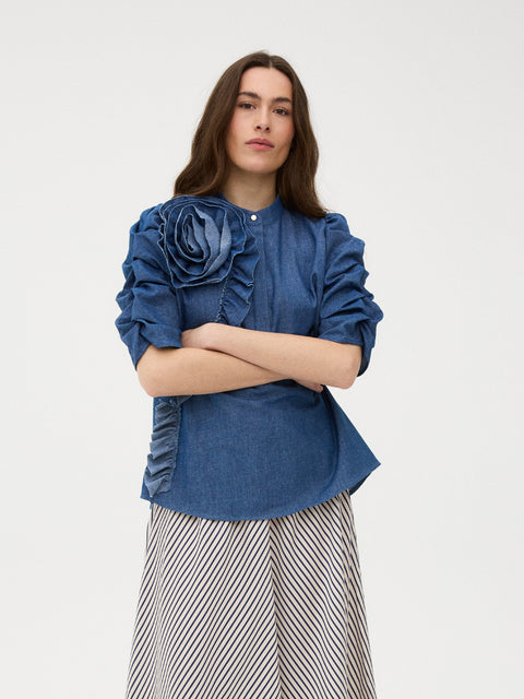 GOSSIA ZabinaGO Ci Blouse, Denim Chambery
