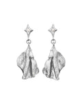 Gerda_earrings_silver_a. Gerda ørering i sølv fra maanesten