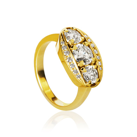 Dulong Halo Ring m. brillanter