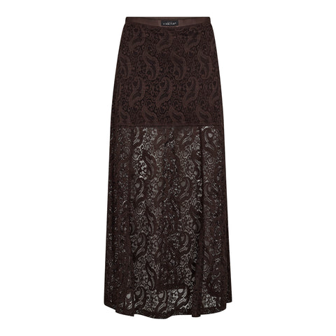 Haute L'amitié Summer Lace Skirt - Mocca