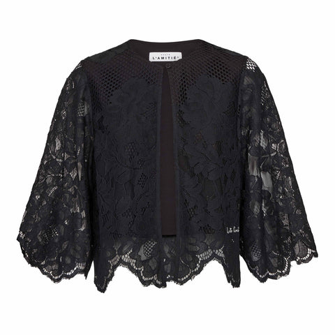 Haute L'amitié Curvey Lace Hem Bolero