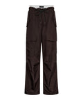 HL10265-CargoPullOnTrouser-Mocca-Extra0. Lange løse bukser fra haute l'amitie. cargo bukser i brun