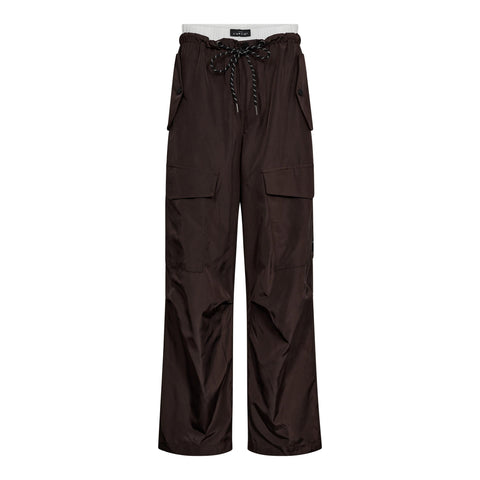 HL10265-CargoPullOnTrouser-Mocca-Extra0. Lange løse bukser fra haute l'amitie. cargo bukser i brun