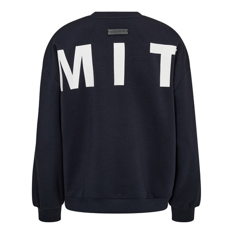 Haute L'amitié Maxi Split Logo Sweat, Navy