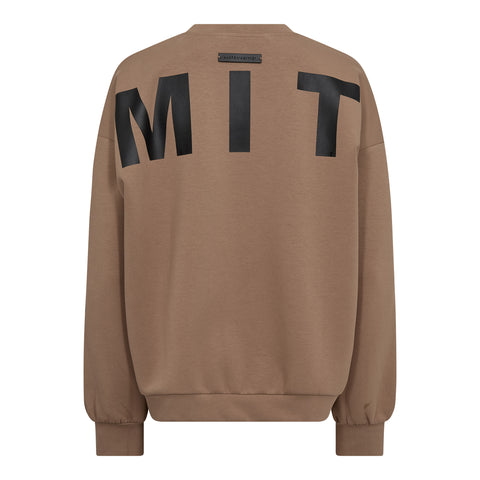 Haute Lamitie Maxi Split Logo Sweat, Walnut