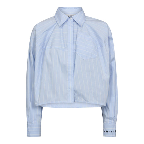Haute L'amitié Sophie Stripe Shirt - Pale Blue
