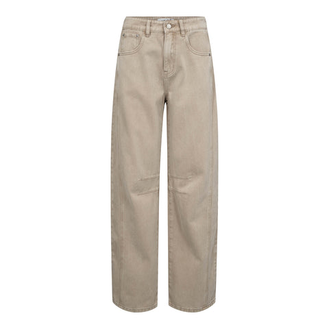 Haute L'amitié Drew Barrel Panel Jeans, Khaki