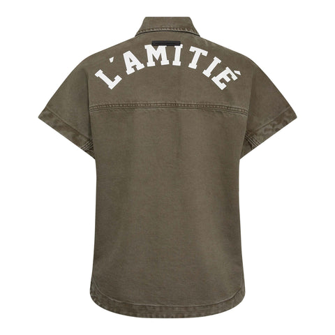Haute L'amitié Enigma NS Logo Shirt, Mud