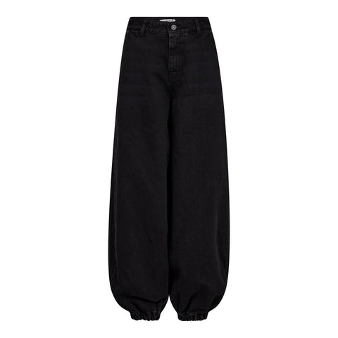 Haute Lamitie Denim Harem Pant, Black